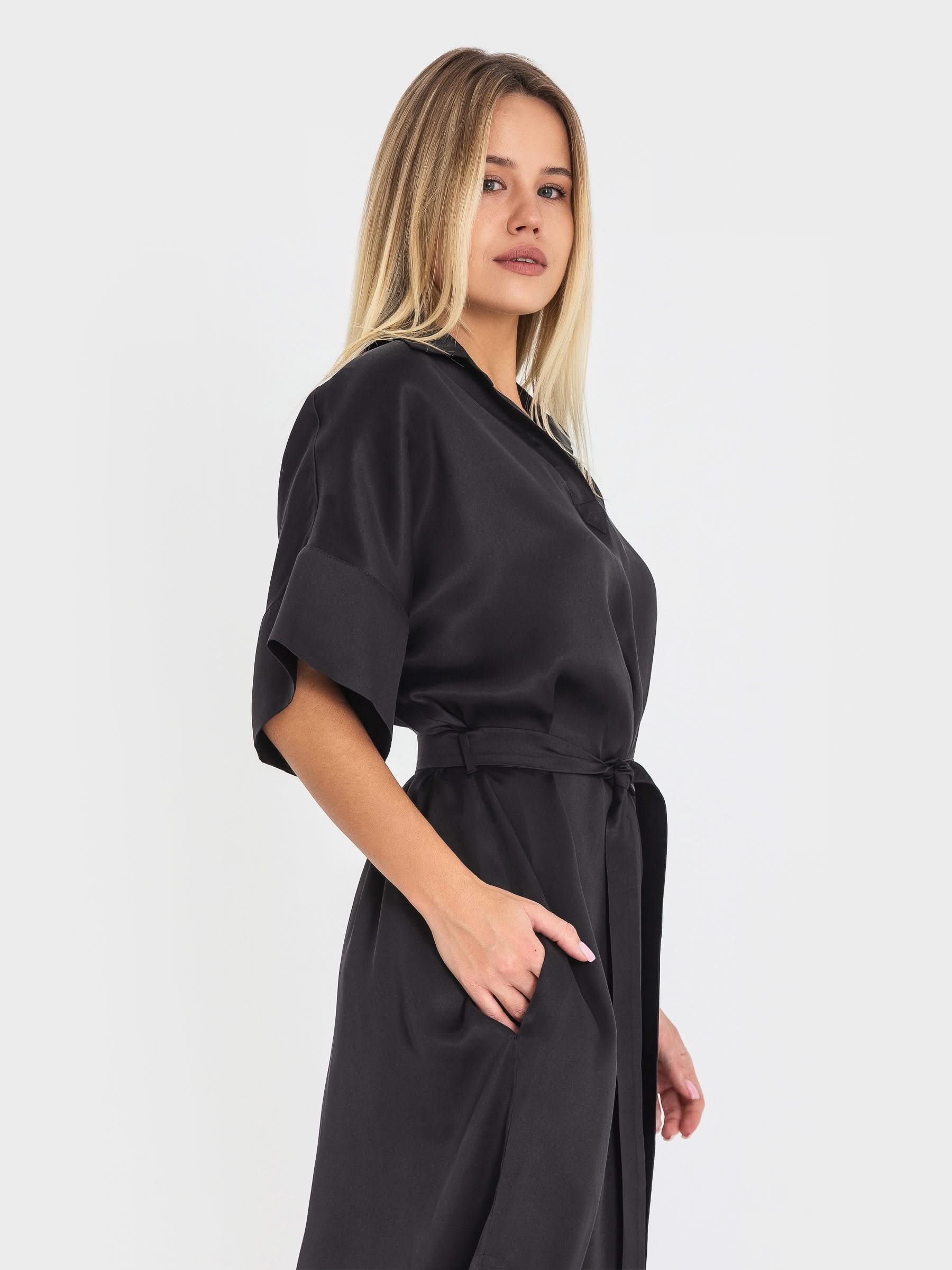 dress made of cupro