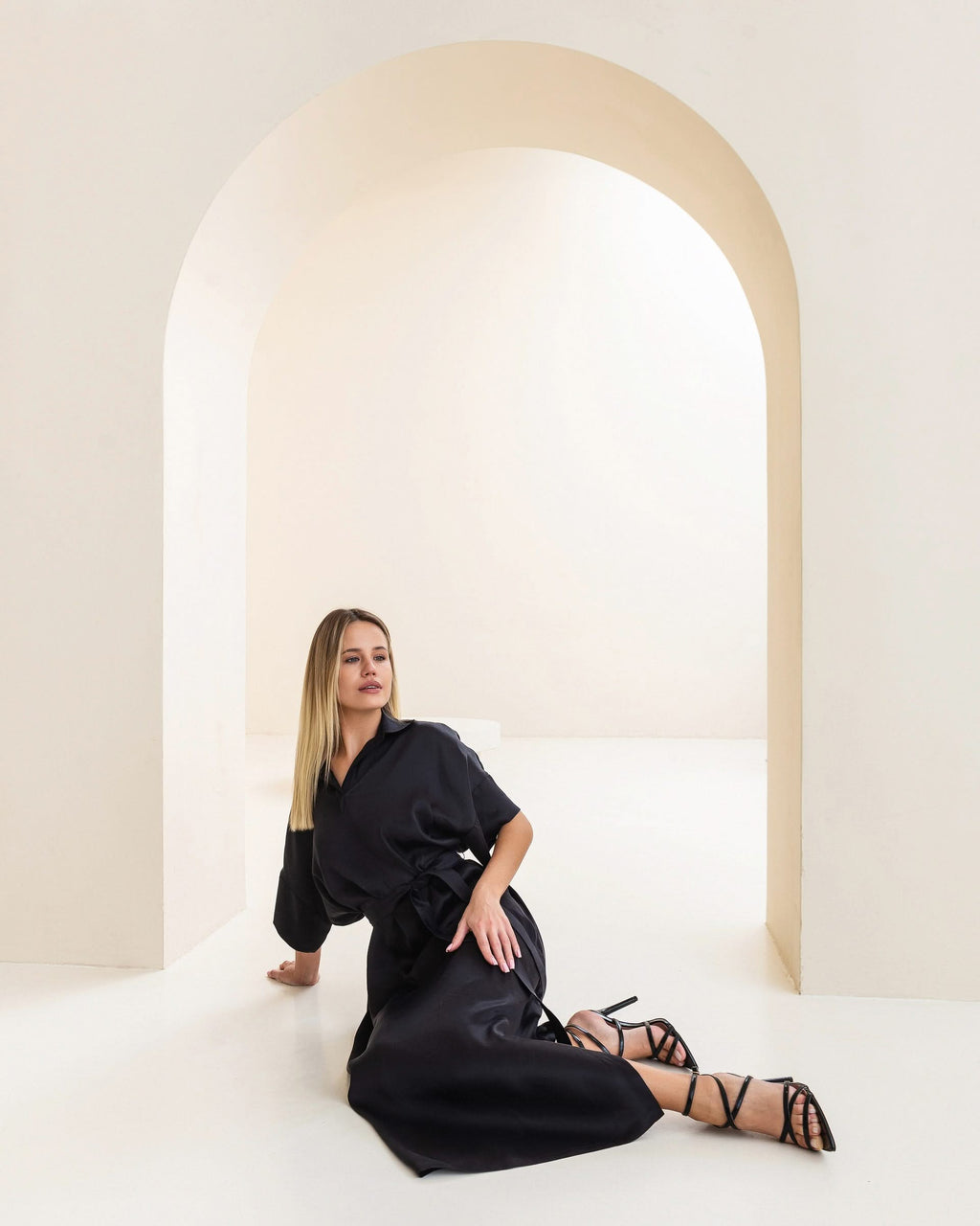 dress made of cupro
