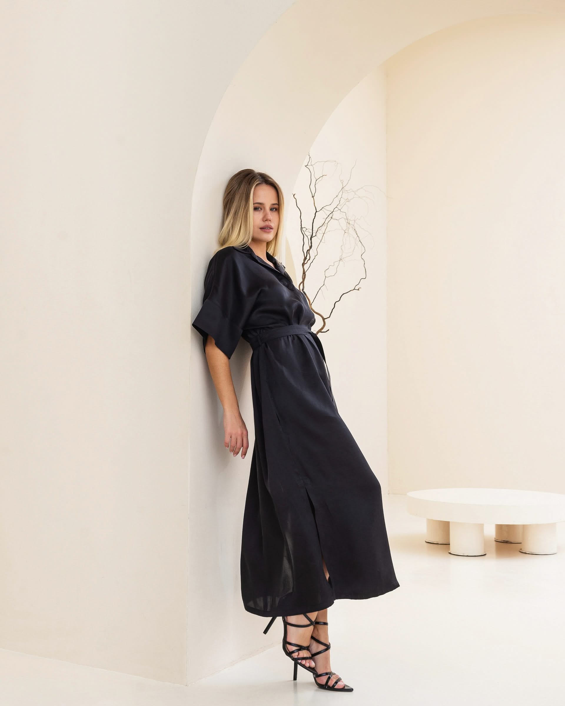 dress made of cupro