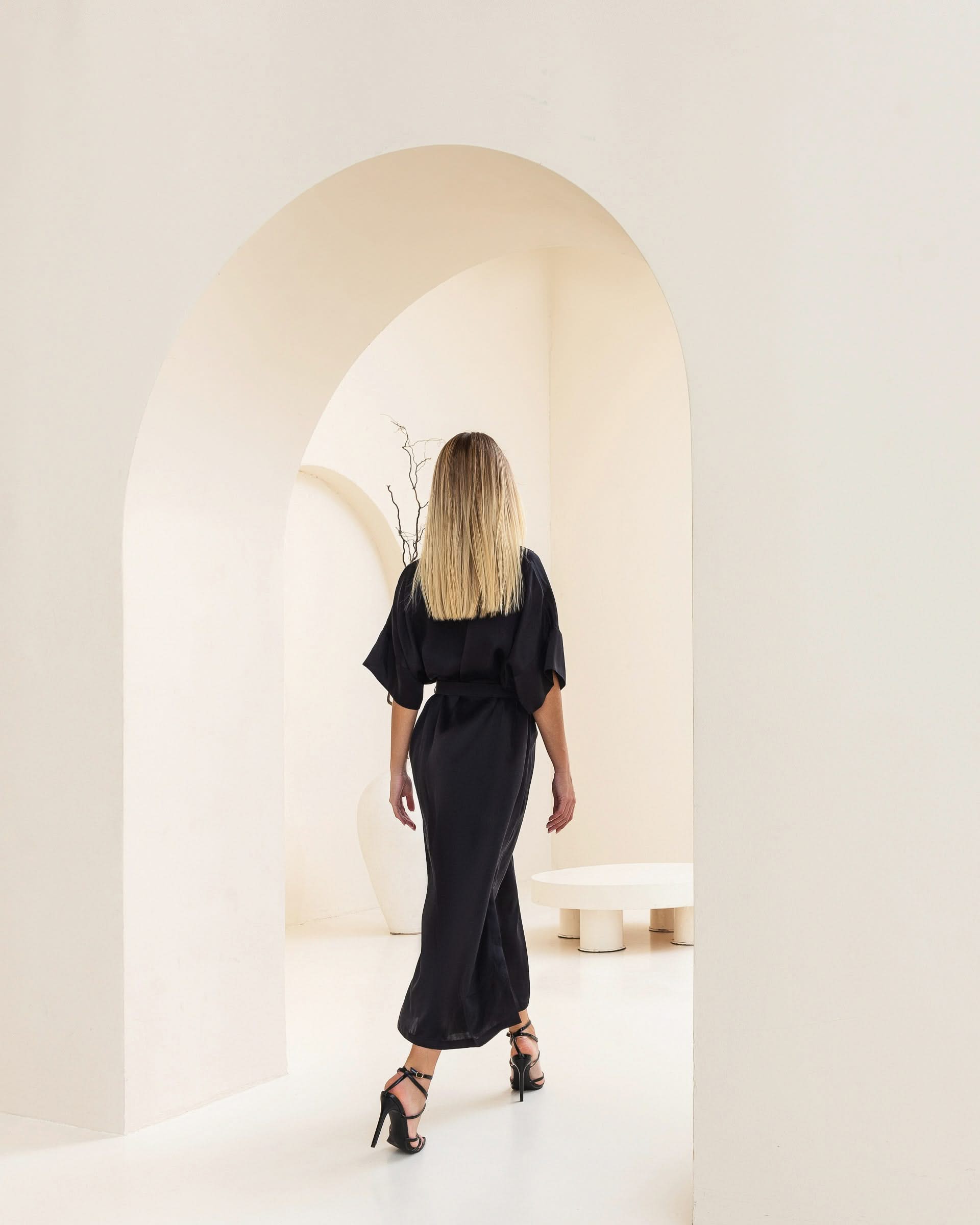 dress made of cupro