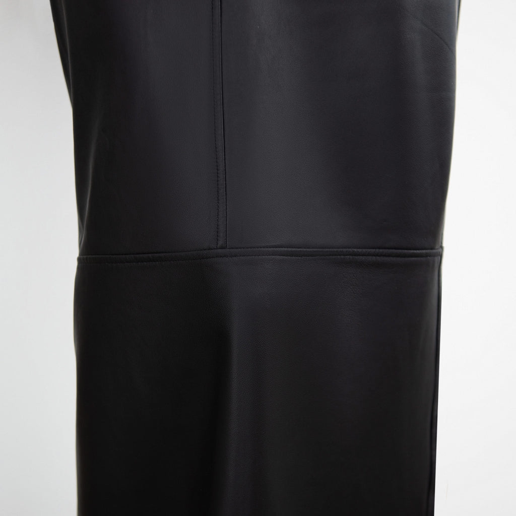 Maxi leather skirt