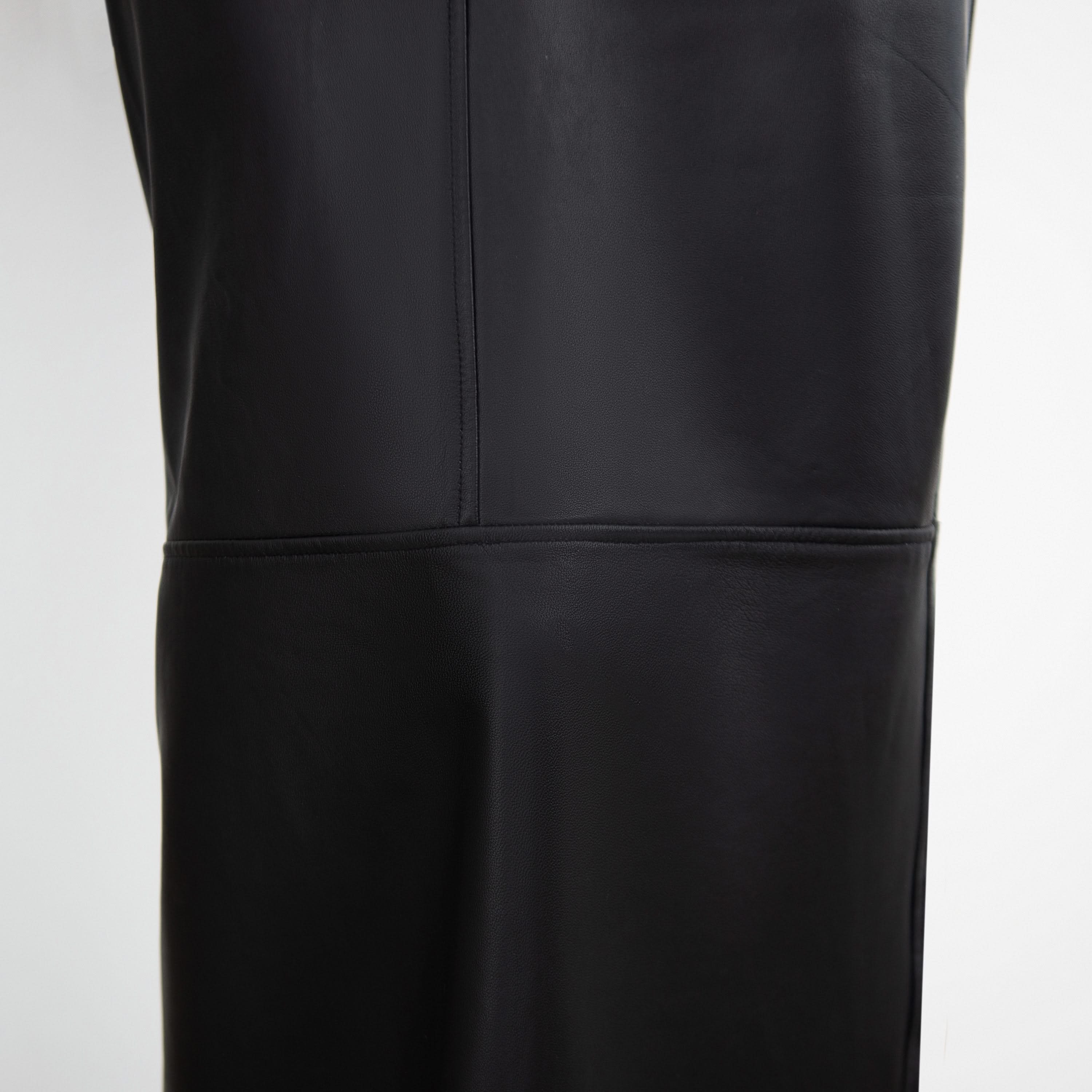 Maxi leather skirt