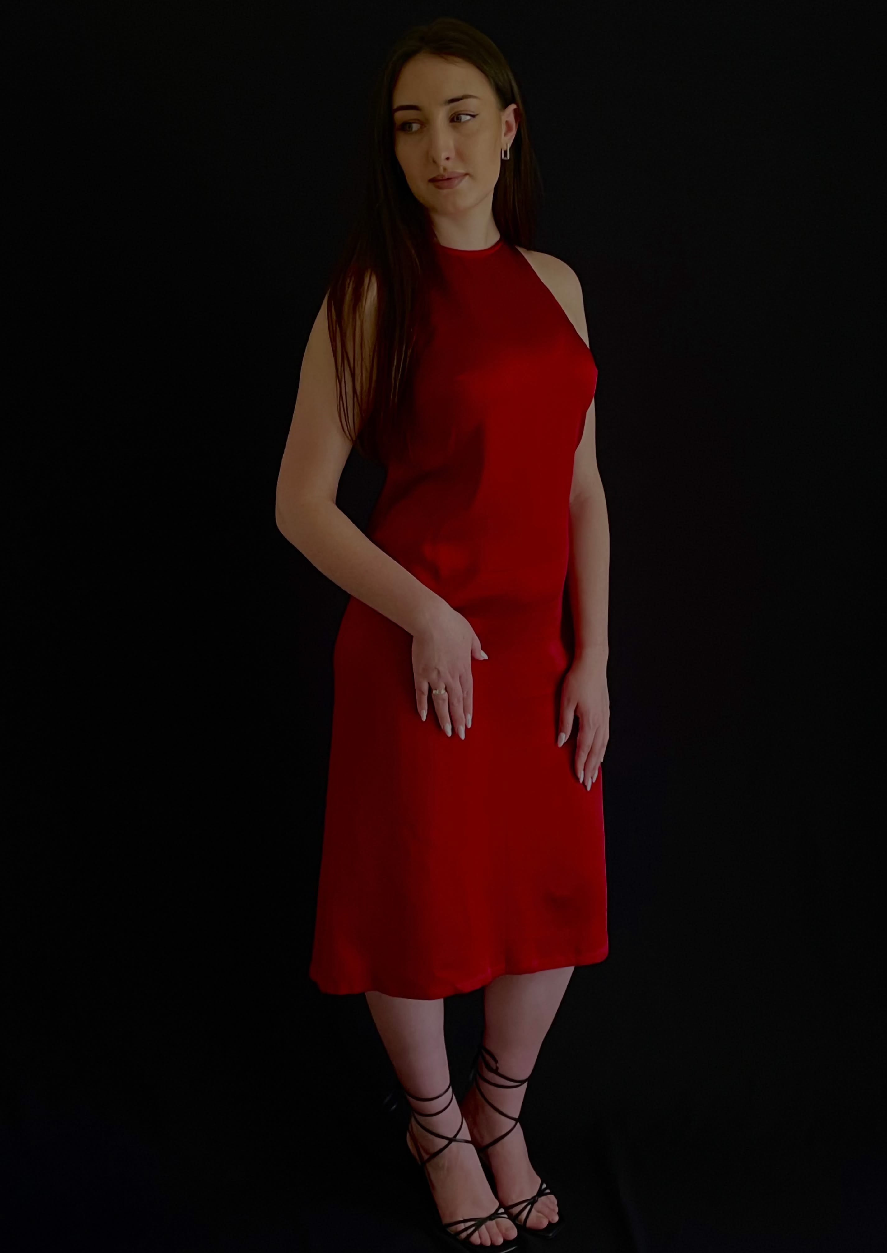 dress made of natural silk