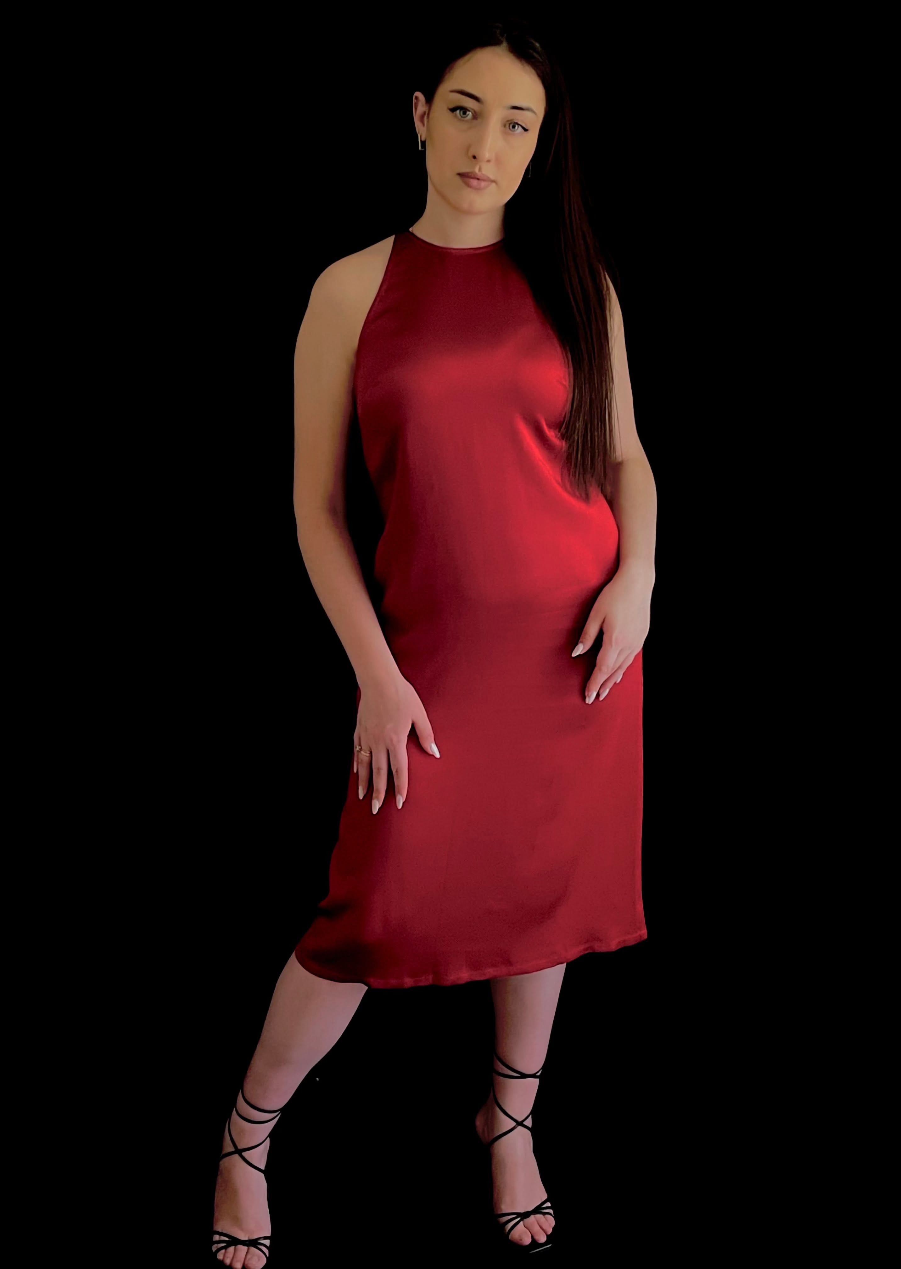 dress made of natural silk