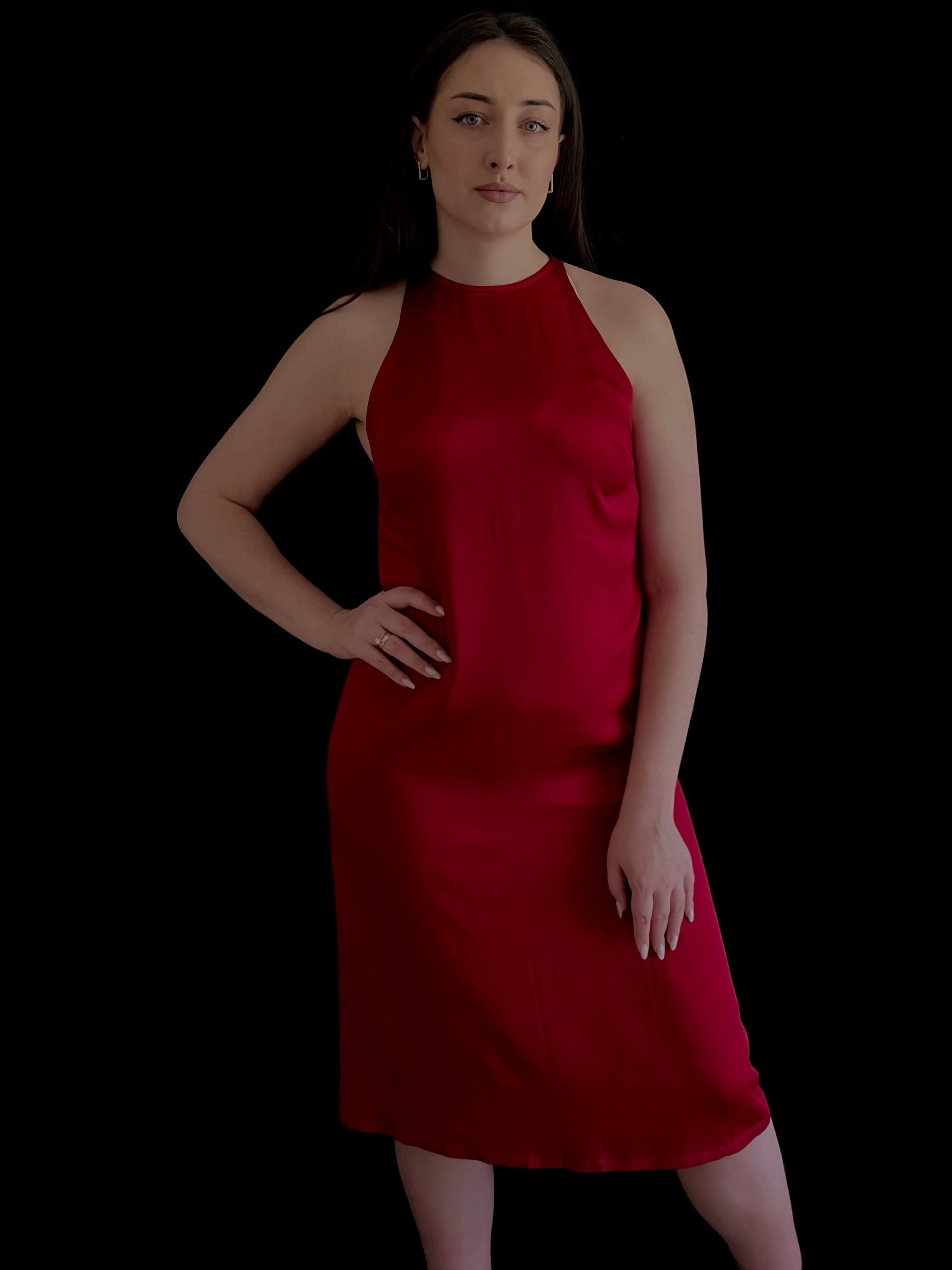 dress made of natural silk